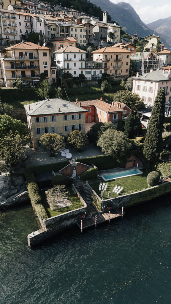Drohnenaufnahme Hochzeitslocation Villa Regina